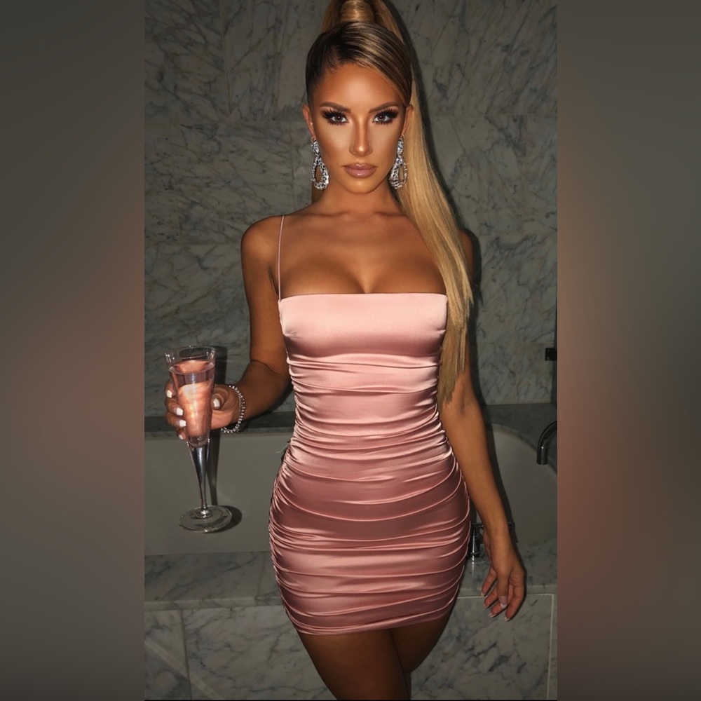 BabyBoo fashion Anastasia mini dress baby pink